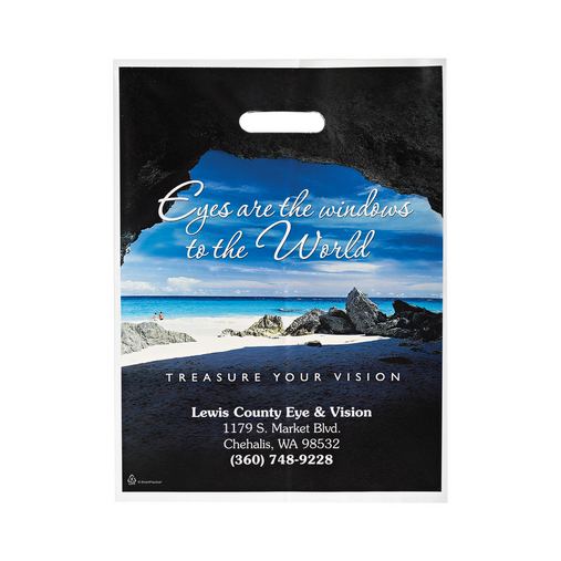 Custom Printed Full Color Digitally Printed Die Cut Bag (12"x16") - Digital - 12GB1216-DP